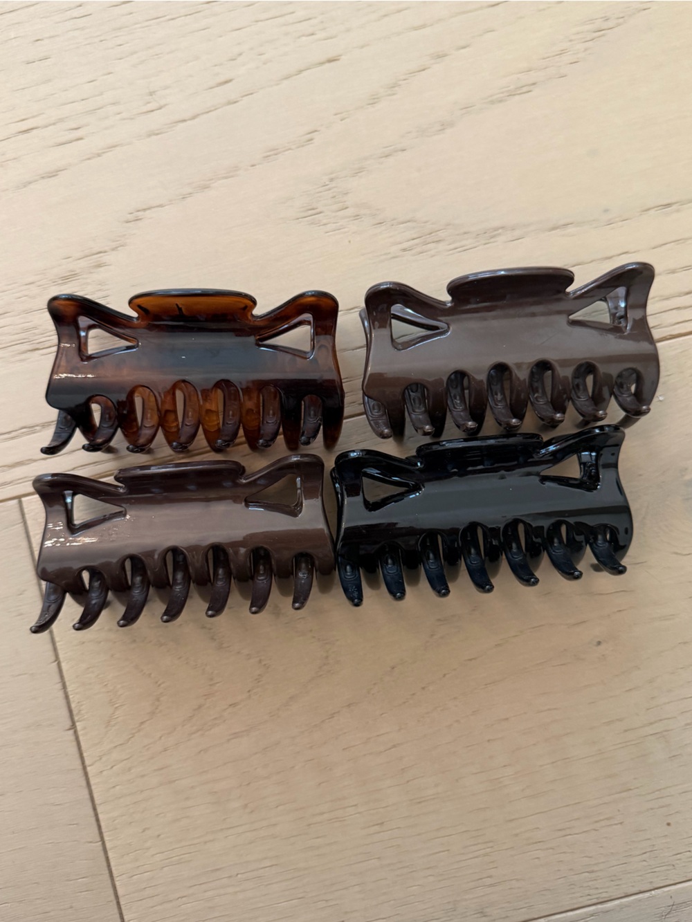 Classic claw Clip Set - Black & Brown Hair Claws
